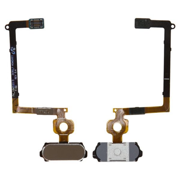 Flat-Cable-for-Samsung-G920F-Galaxy-S6-Cell-Phone-golden-menu-button-with-components