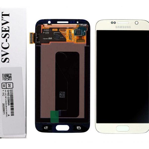 تصویر ال سی دی شرکتی گلکسی اس6 سامسونگ سفید LCD SAMSUNG Galaxy S6 WHITE